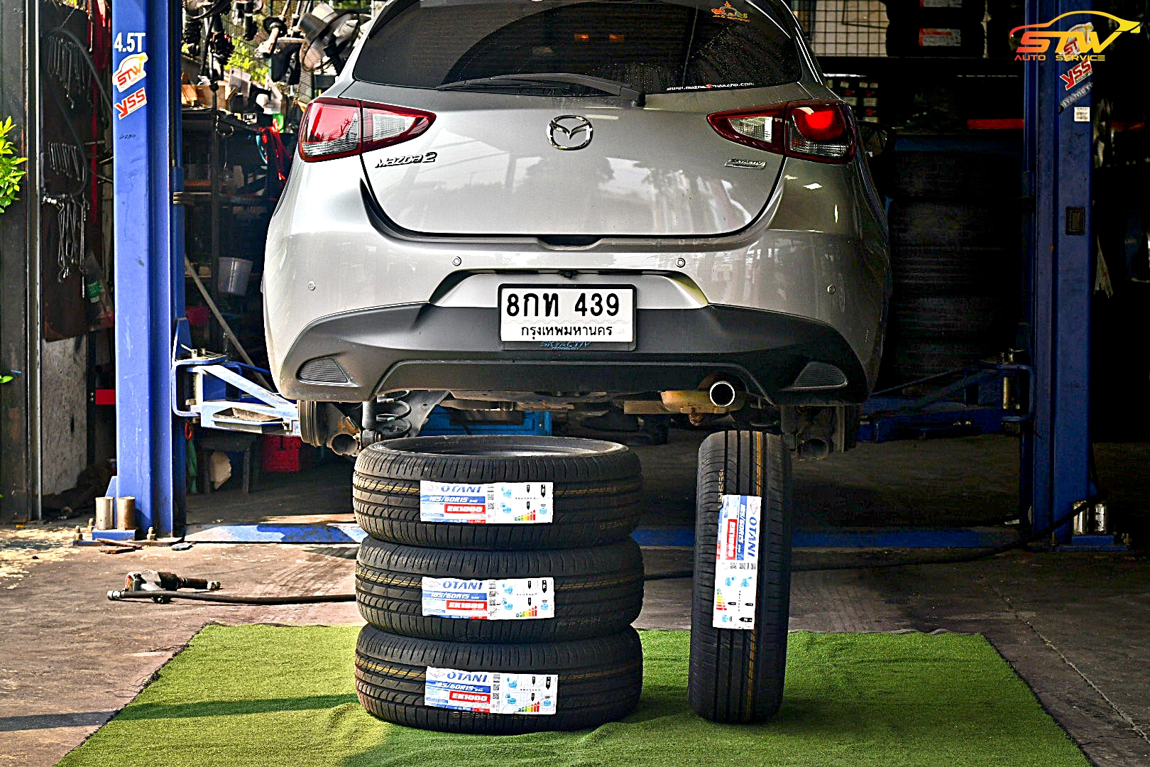ยาง OTANI EK1000 185/60R15 84H ติดตั้งใส่ MAZDA 2 SKYACTIV