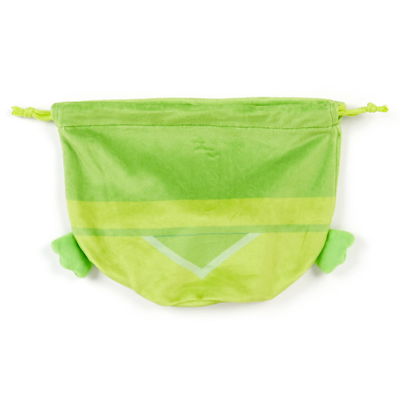 กระเป๋ารูดเชือก Sanrio Hapidanbui Hero Collection แบบ Keroppi ขนาด 19.5 x 11.5 x 26 ซม.