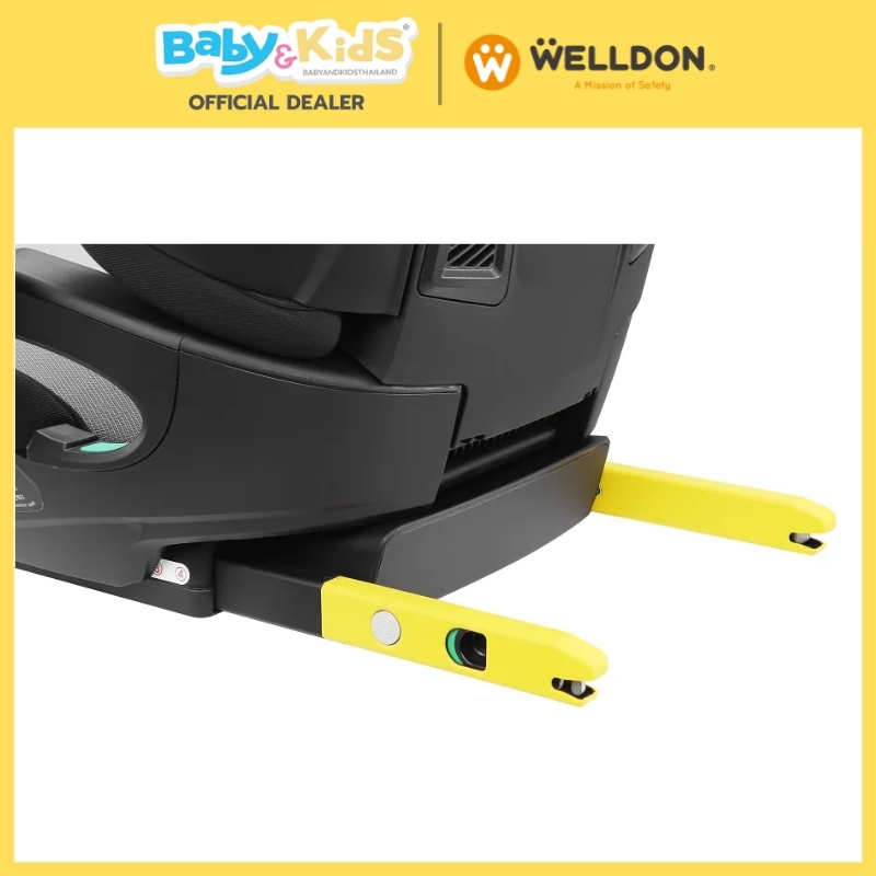 Welldon Booster รุ่นDenfender คาร์ซีท คาร์ซีทเด็ก สำหรับ 3-12 ปี มาตรฐาน i-size ติดตั้งระบบ Isofix สี Bunny Gray