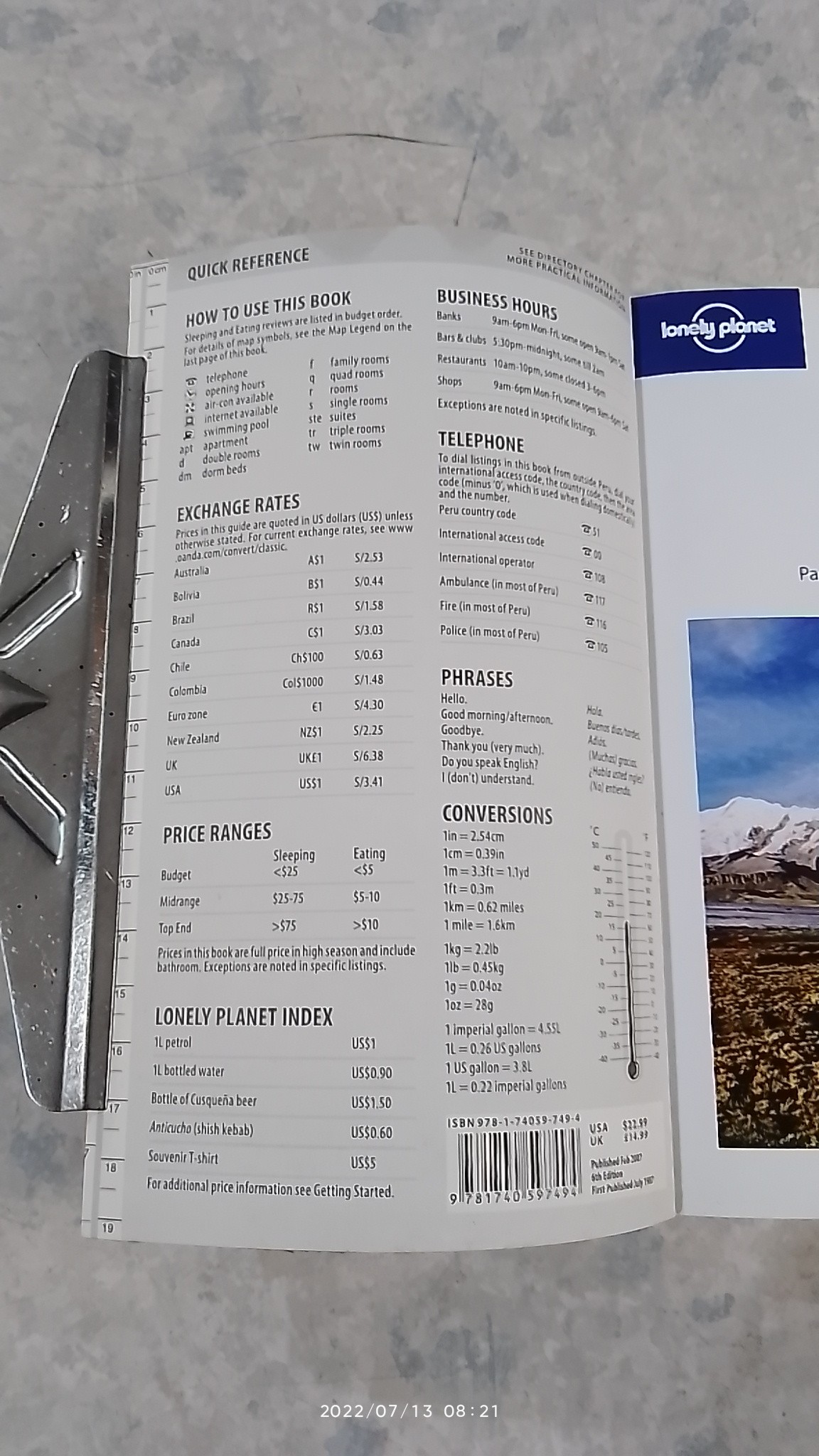 lonely planet : Peru