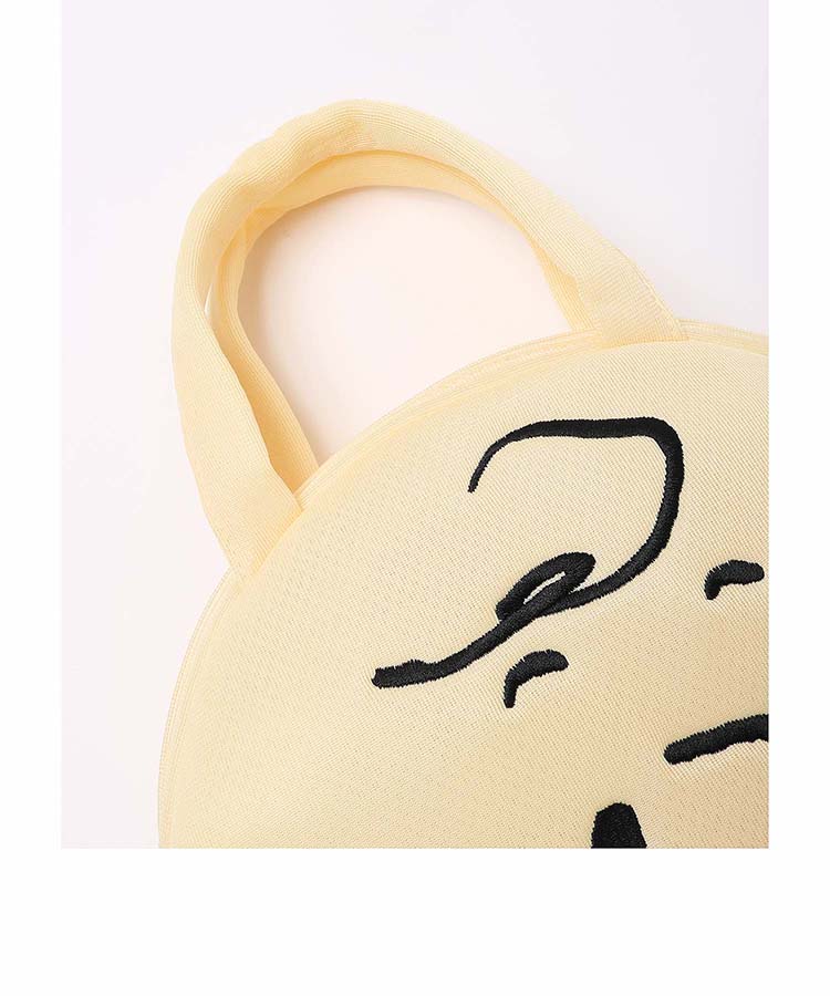 กระเป๋าหิ้ว Snoopy ChaLaundrin Bag แบบหัว Charlie Brown ขนาด 28 x 28 x 3 ซม. หูยาว 31.5 ซม. เป็นผ้าเหมือนถุงซักผ้า เอาไว้ใส่ผ้าลงเครื่องได้ หรือใส่ของปกติได้ ใบใหญ่ มีหูหิ้ว