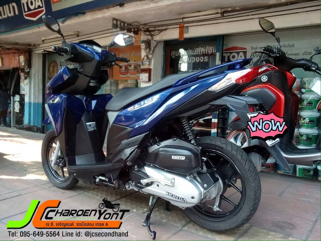 "รถบ้านมือเดียวตามสภาพราคาเบา" HONDA CLICK125I LED จดทะเบียนปลายปี 59 สภาพเดิม เครื่องดีขี่นิ่มๆเลย ชุดสีสภาพดีแท้ติดรถ