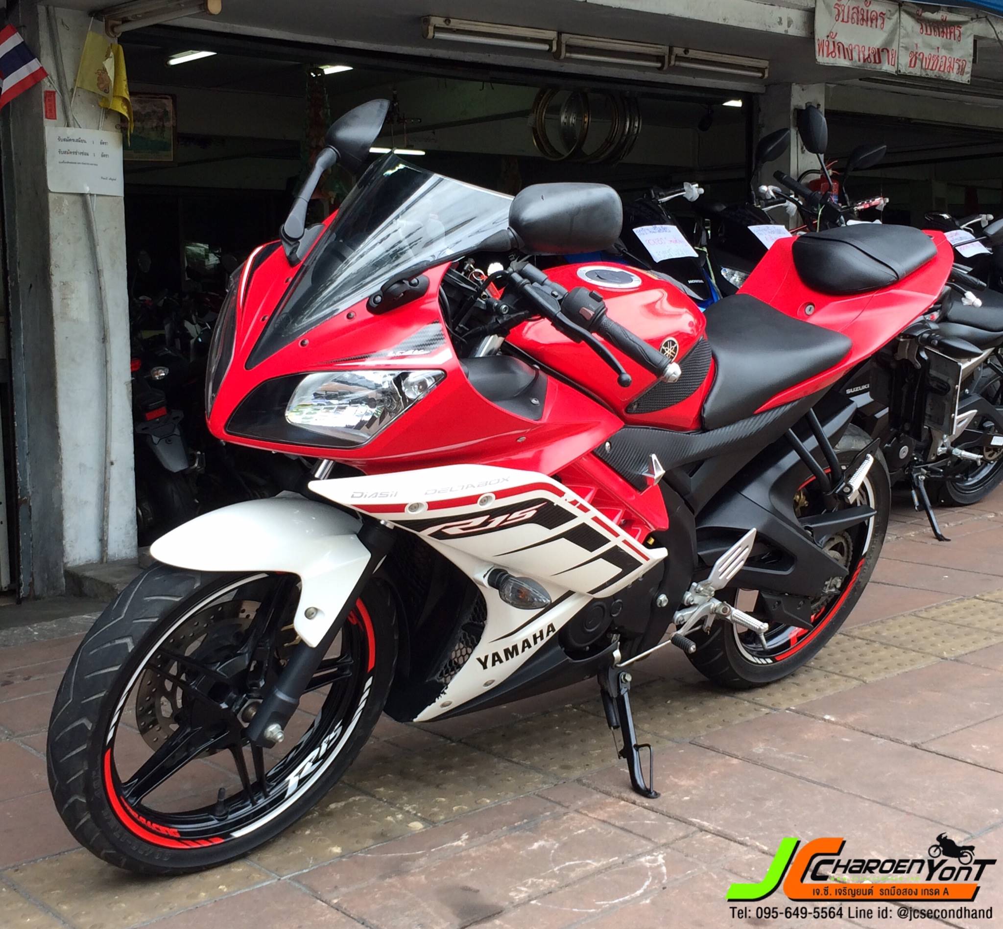 "เน้นจอดซะส่วนใหญ่ รถบ้านมือเดียวอีกแล้วค่ะ" YAMAHA YZF R15 จดทะเบียนกลางปี58 ไมล์แท้12,xxxโล
