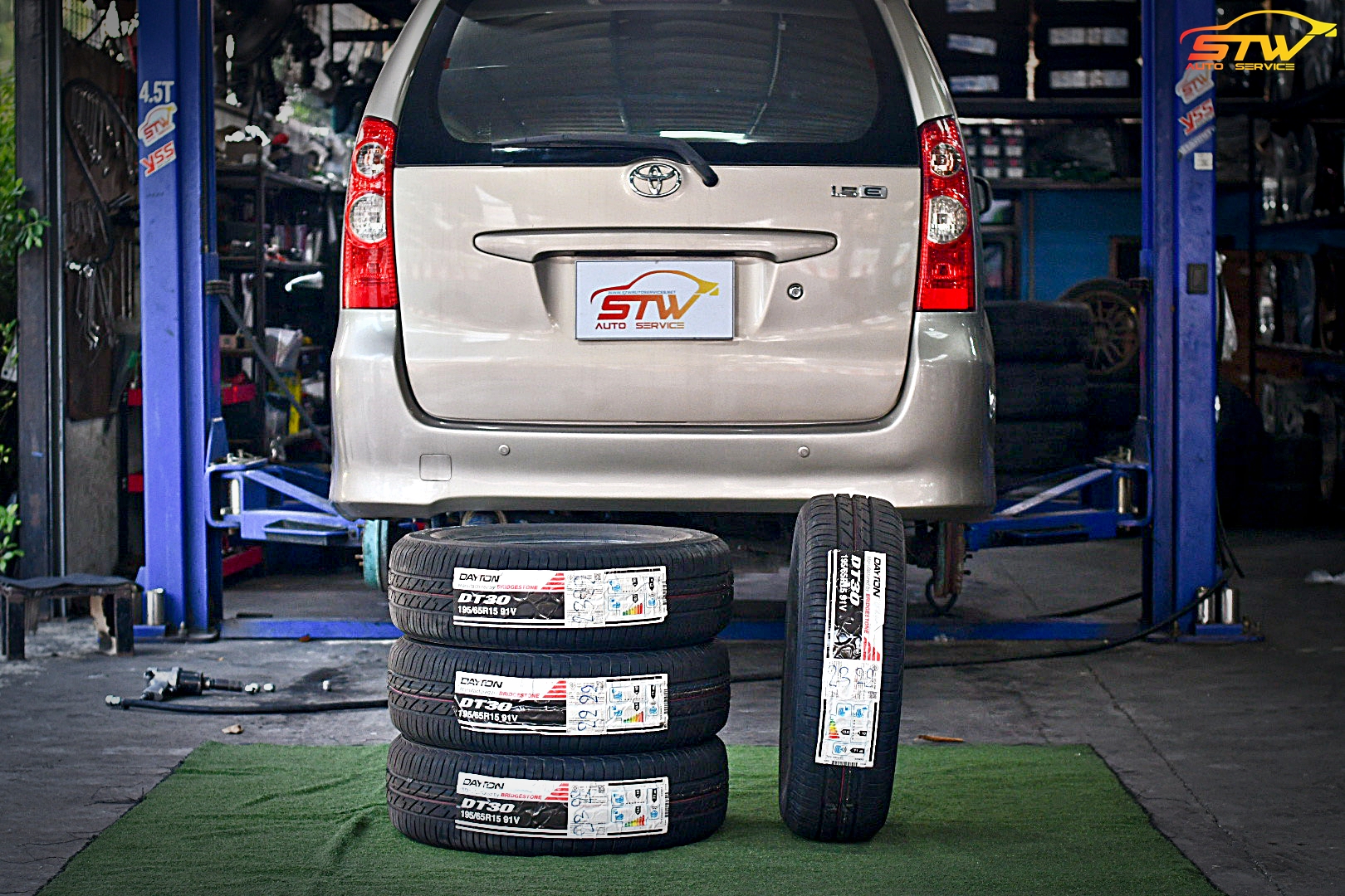 เปลี่ยนยาง TOYOTA AVANZA DAYTON DT30 195/65R15 91V