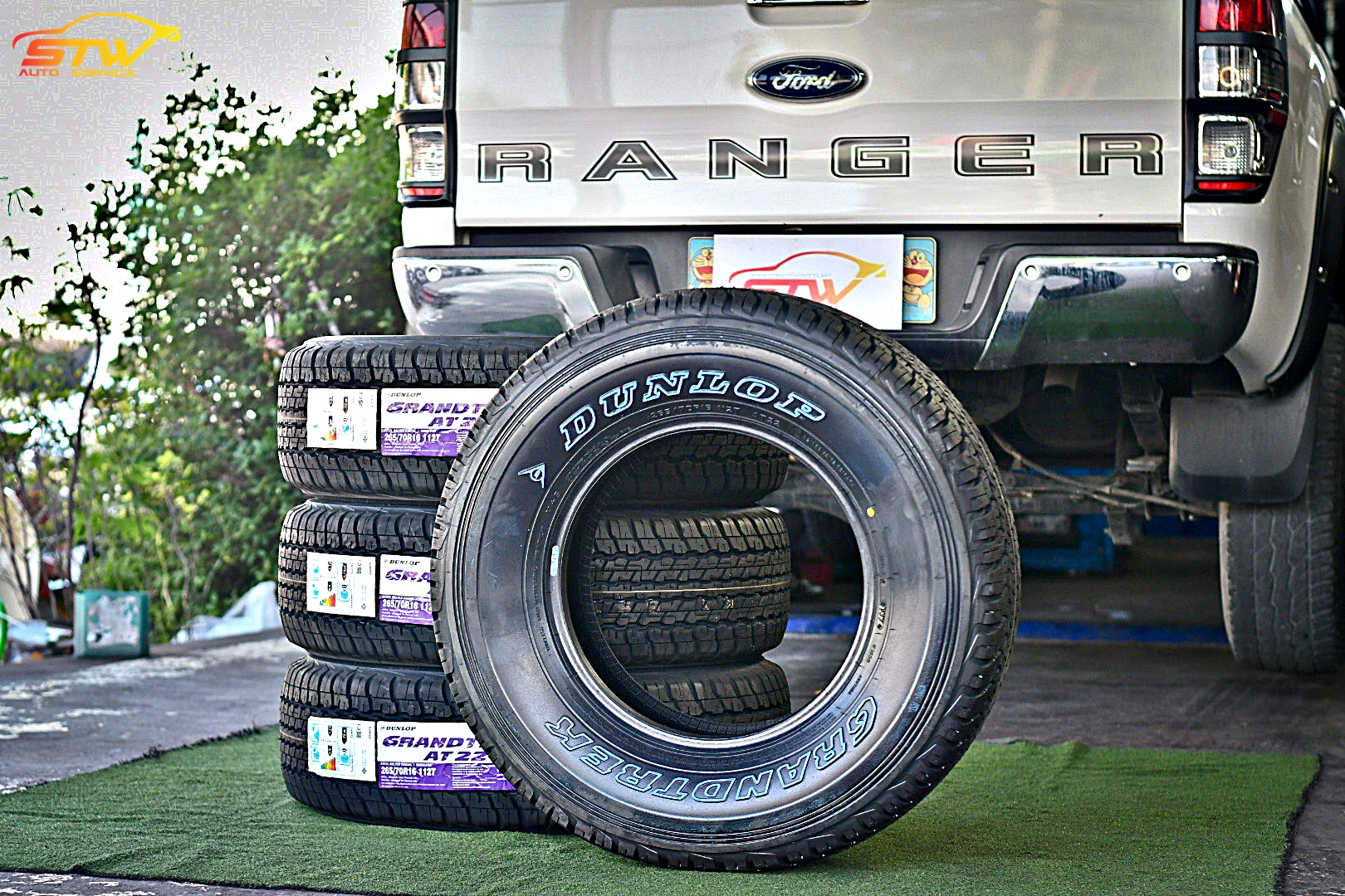 ยาง DUNLOP GRANDTREK AT22 265/70R16 112T ติดตั้งใส่ FORD RANGER