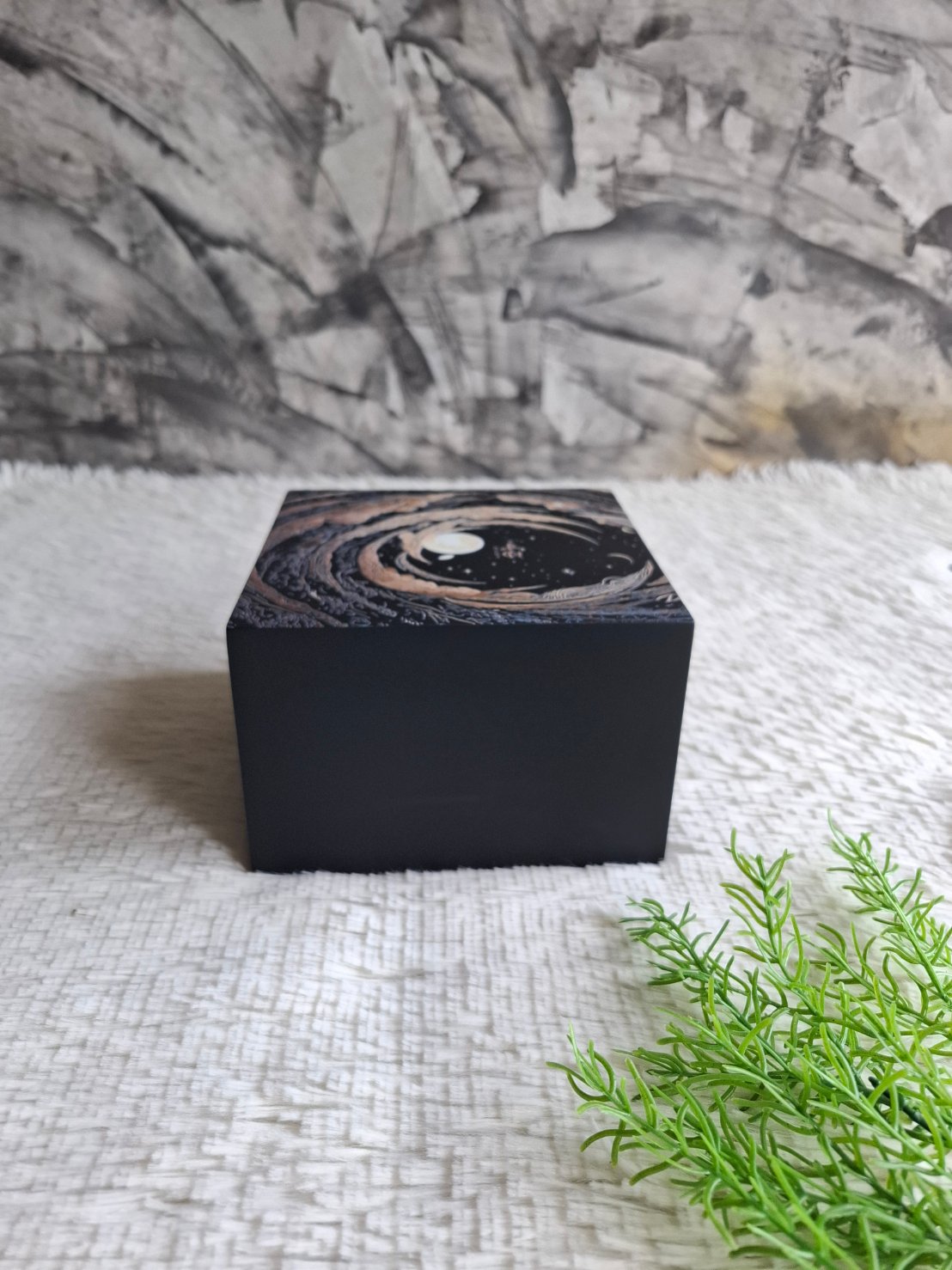 ถาดไม้สีดำ