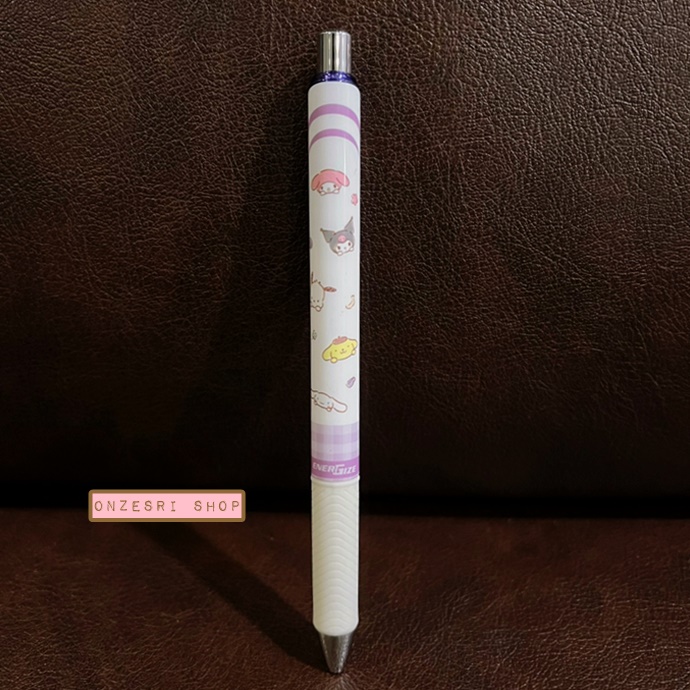 ดินสอกด Pentel Energel (Energize) จากญี่ปุ่น ลาย Sanrio Characters สีขาวครีม