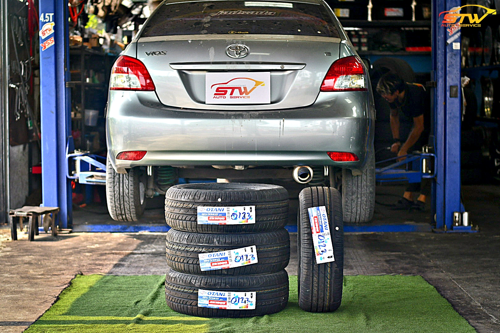 ยาง OTANI EK1000 195/55R15 85V ติดตั้งใส่ TOYOTA VIOS