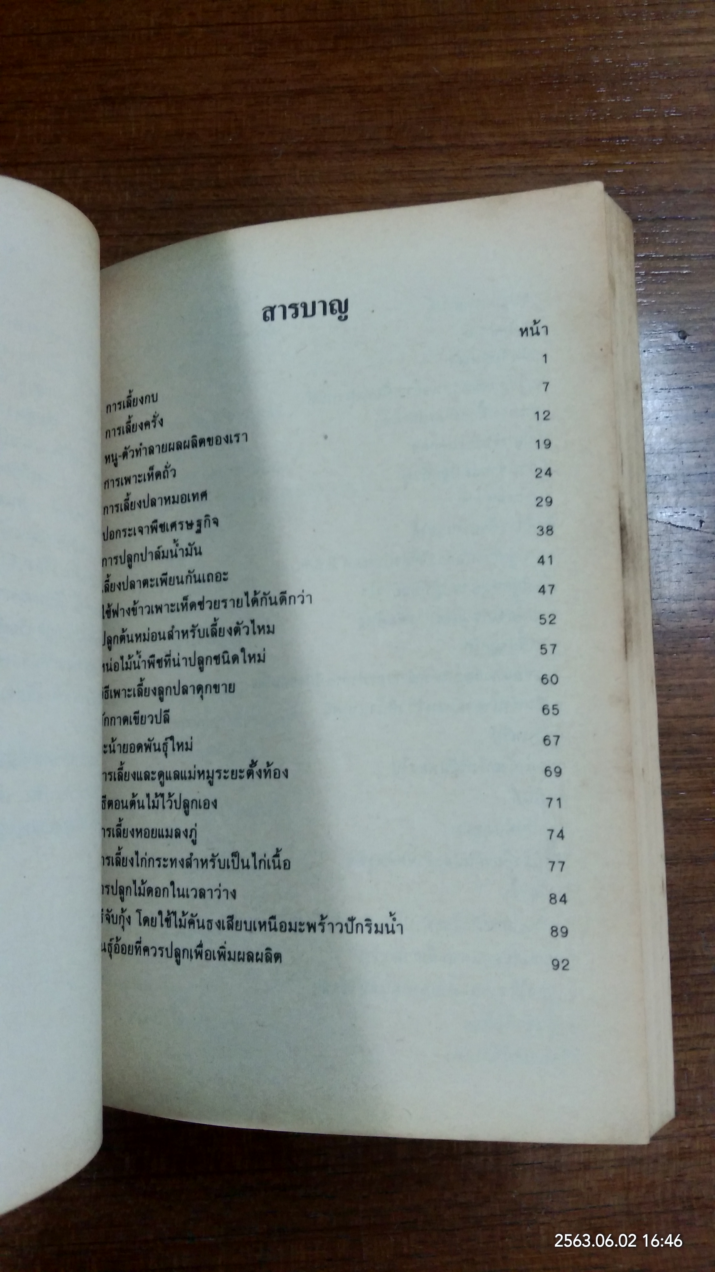 แนะนำการทำมาหากินของชาวบ้าน / รุจ วรังษี