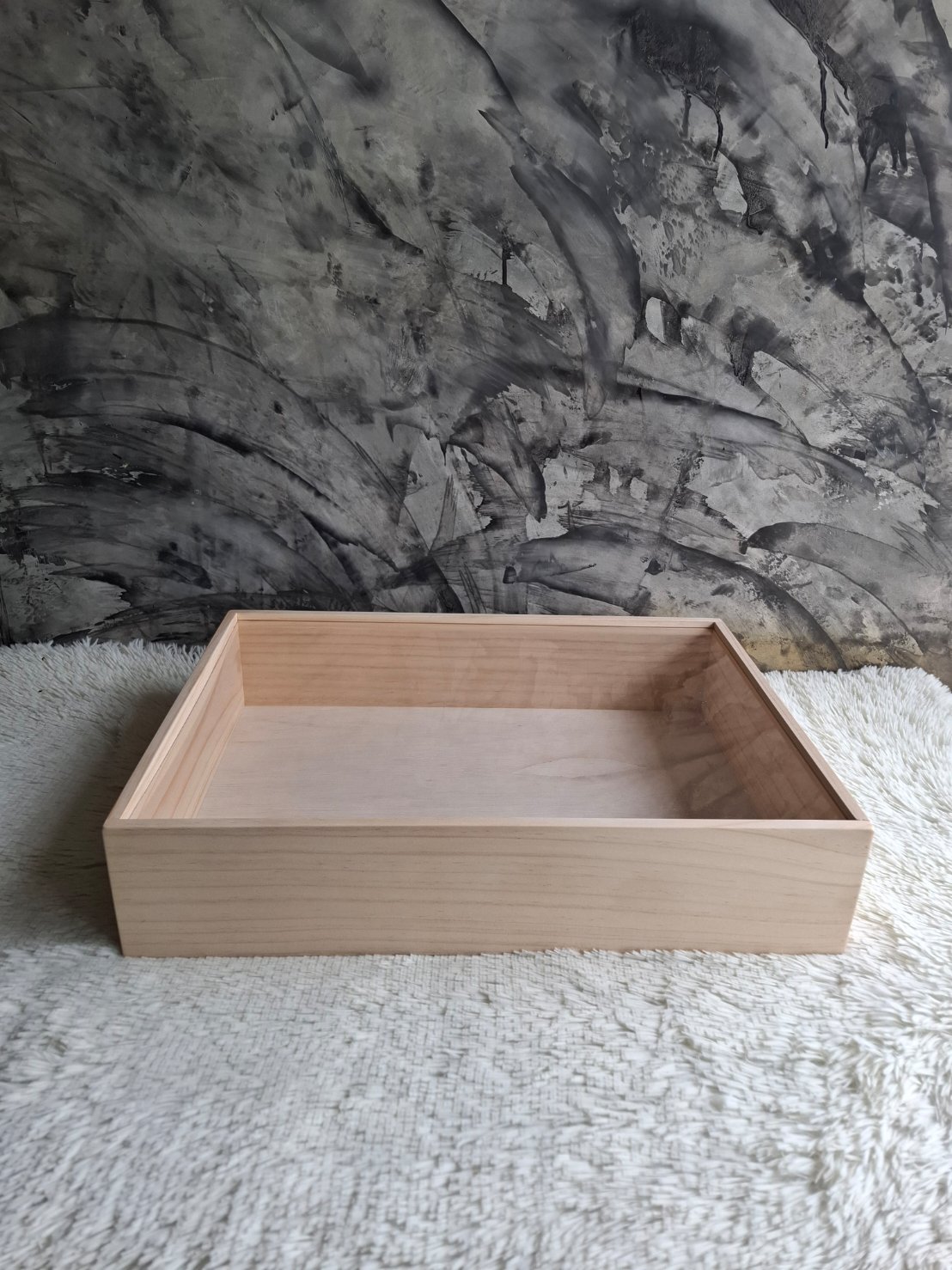 กล่องไม้ฝาสไลด์อะครีลิค