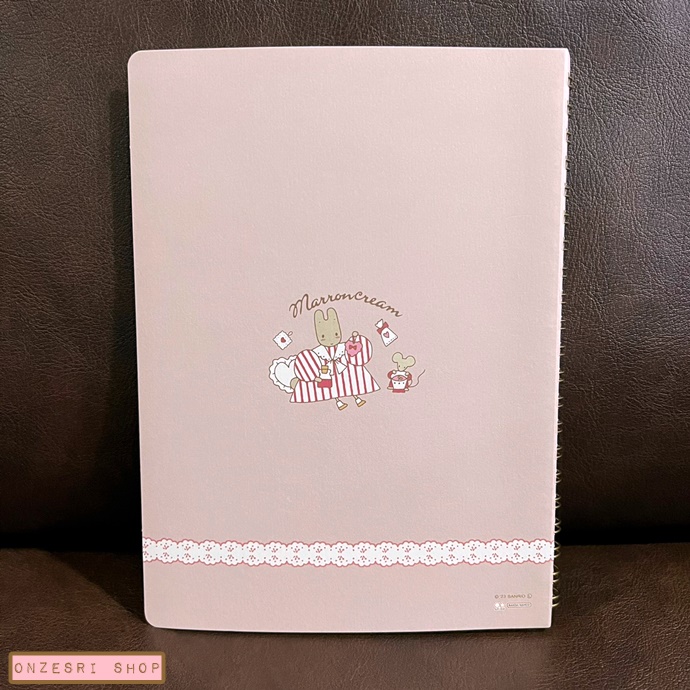 สมุดริมลวด ขนาด A5 ลาย Sanrio Characters Retro Collection แบบ Marron Cream ขนาด 21 x 15.8 x 1.5 ซม. มี 100 หน้า
