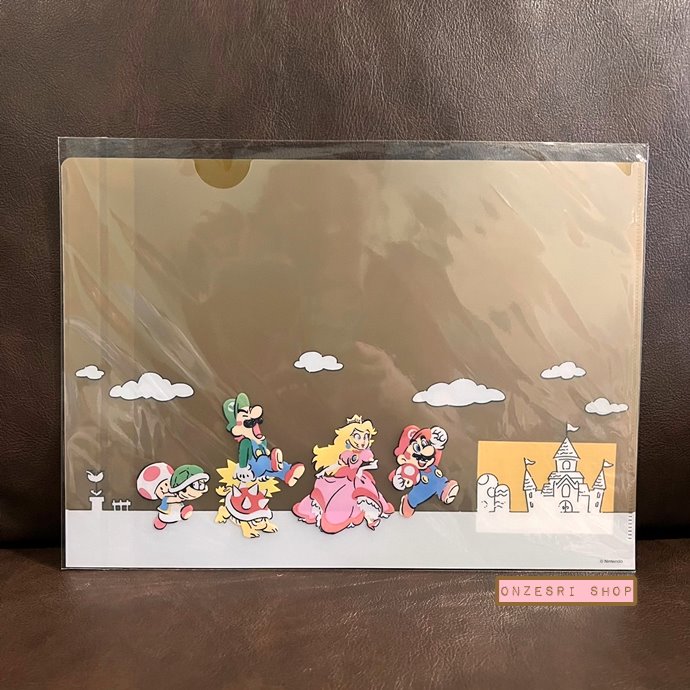แฟ้ม A4 แบบ 1 ช่อง ลาย Super Mario สีเหลือง (Limited) มีเฉพาะที่ Nintendo Pop Up Store เท่านั้น