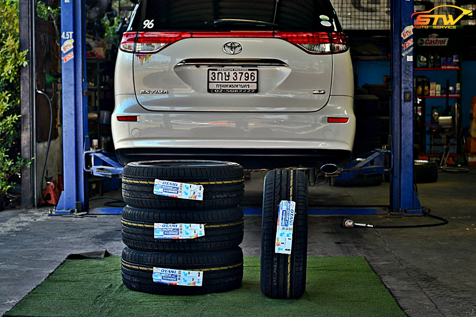 ยาง OTANI KC2000 225/50R18 95W ติดตั้งใส่ TOYOTA ESTIMA