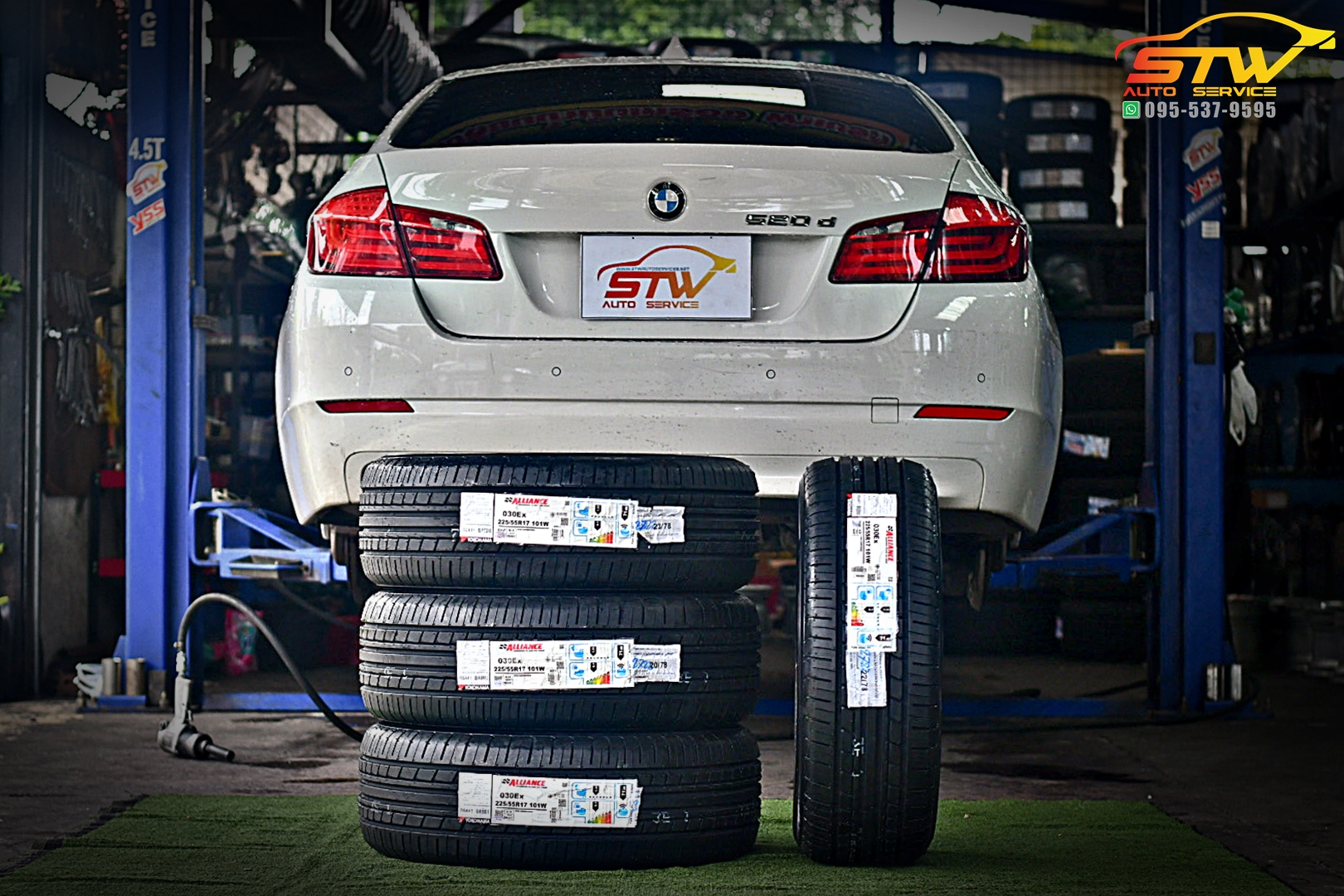 เปลี่ยนยาง BMW SERIES 5 520d ALLIANCE AL30 (BY YOKOHAMA) 225/55R17 101W