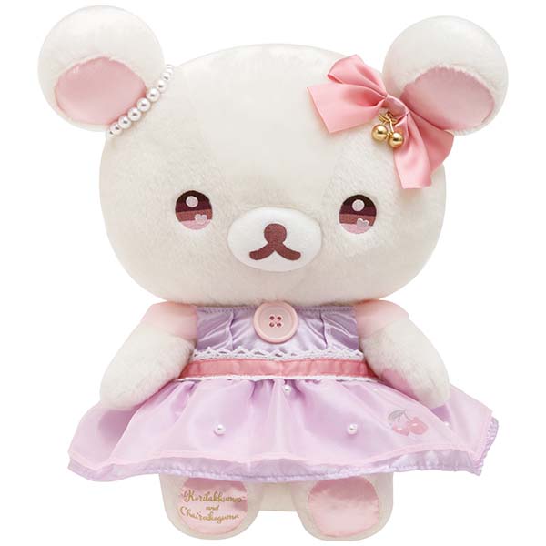 ตุ๊กตา Rilakkuma - Korikogu No Jewel Cherry ตัวใหญ่ แบบ Korilakkuma แต่งตัวสวย ขนาด 28 x 27 x 17 ซม.