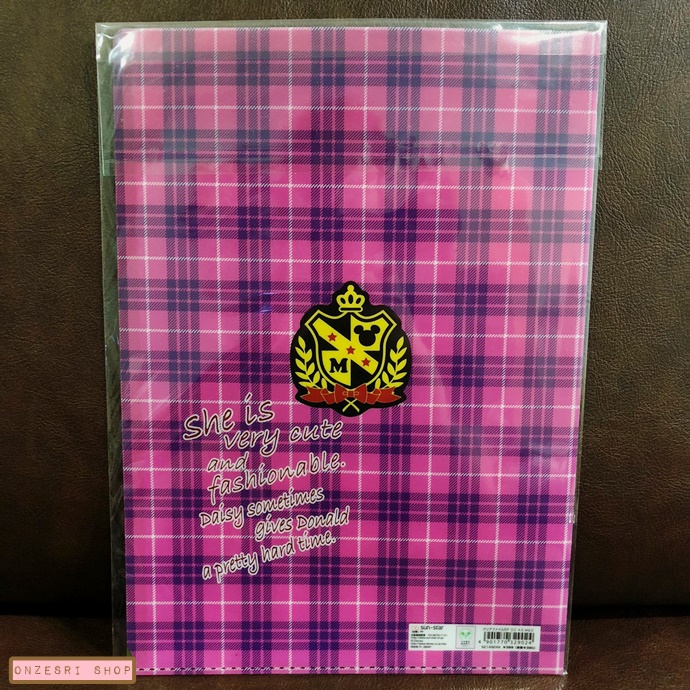 แฟ้ม A4 แยกใส่เอกสารได้ 5 ช่อง ลาย Minnie & Daisy Campus