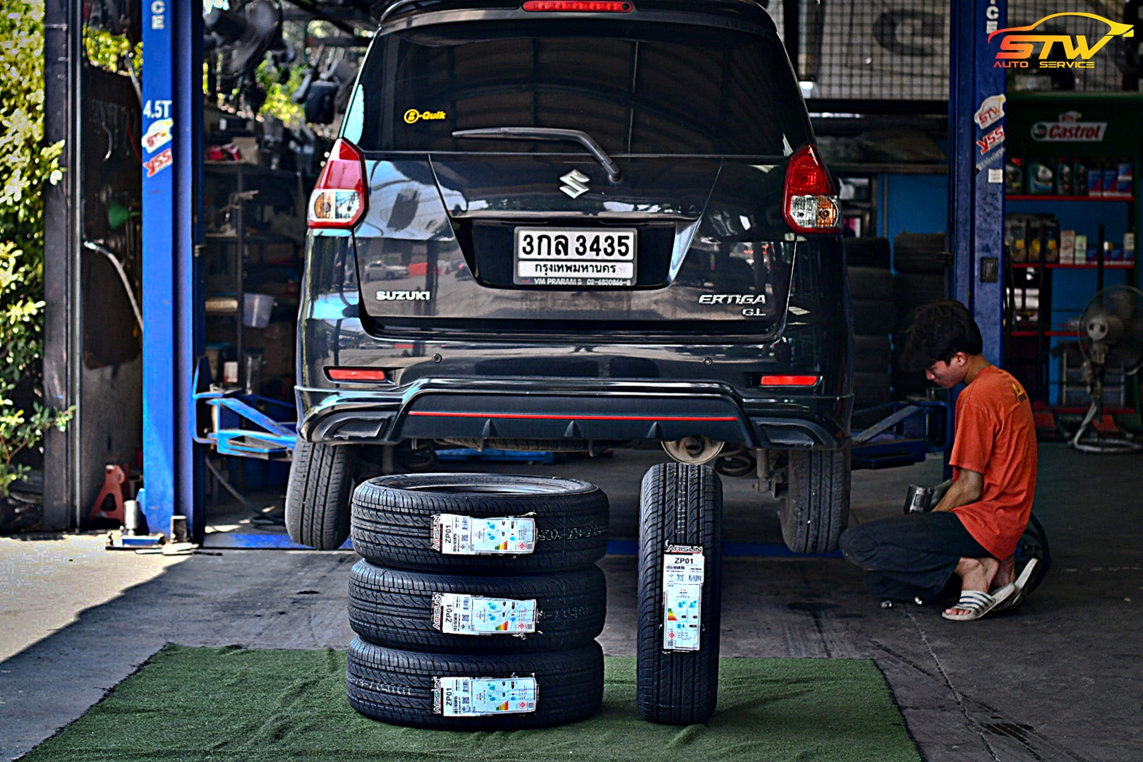 ยาง ARISUN ZP01 185/65R15 88H ติดตั้งใส่ SUZUKI ERTIGA