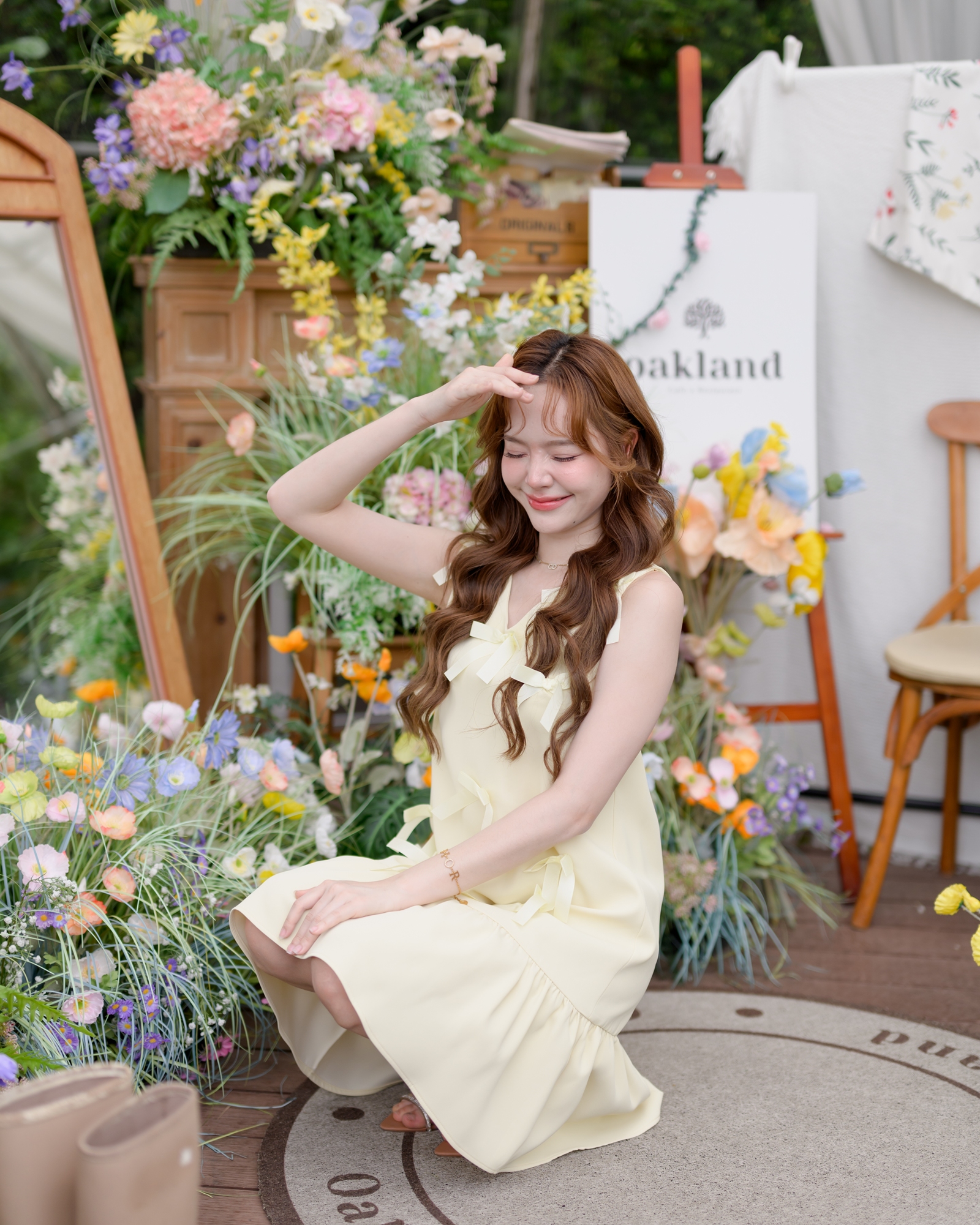 Bow me softly dress : สีเหลืองอ่อน