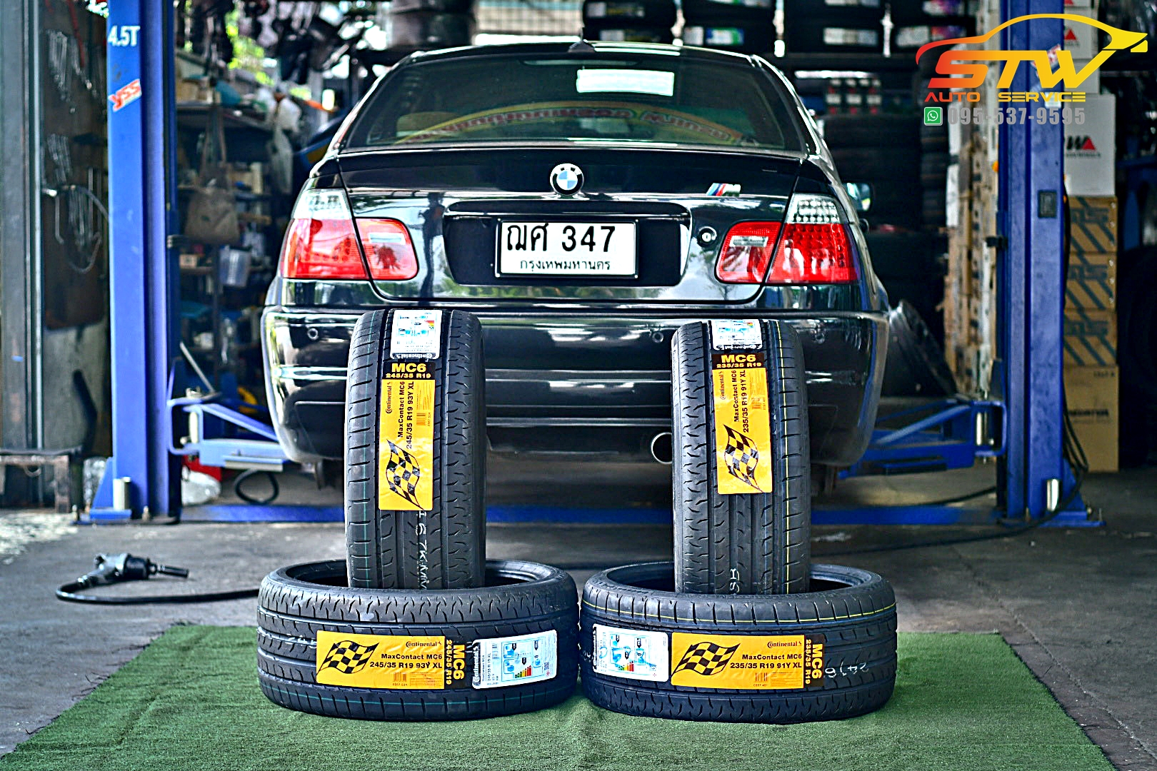 เปลี่ยนยาง BMW E46 CONTINENTAL MC6 235/35R19 245/35R19