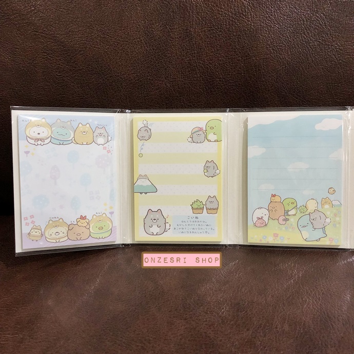 กระดาษโน้ต Memo แบบเล่มลาย Sumikko Gurashi - Dog Cosplay with Puppy สีฟ้า มียางลบเล็ก 6 ก้อน ขนาด 9 x 7 x 1.8 ซม. กระดาษมี 6 ลาย รวม 120 แผ่น