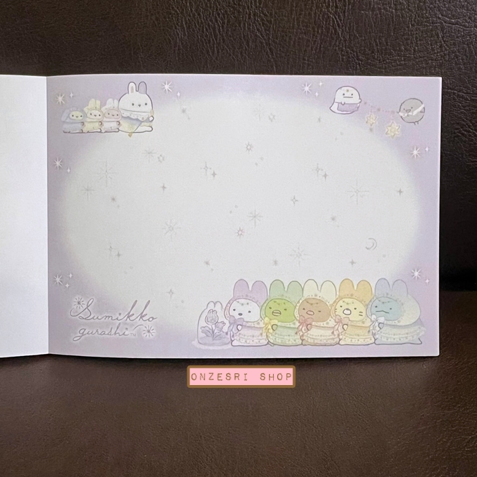 สมุดฉีก Sumikko Gurashi Sumikko Gurashi Rabbit's Mysterious Charm สีชมพู ขนาด 14.8 x 10.5 ซม. มี 4 ลาย รวม 100 แผ่น