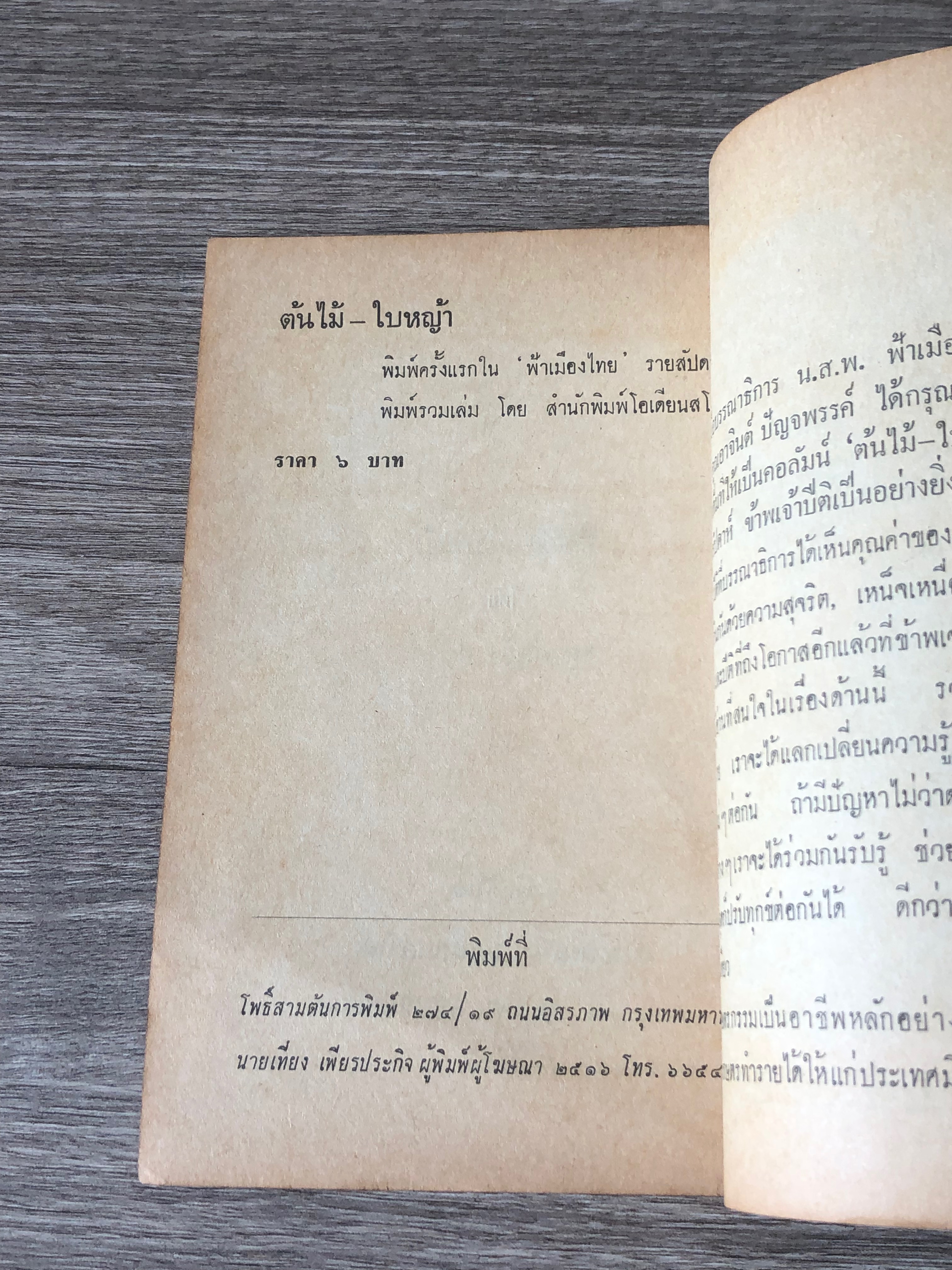 ต้นไม้ - ใบหญ้า / สถาปัตย์ ปรีดา