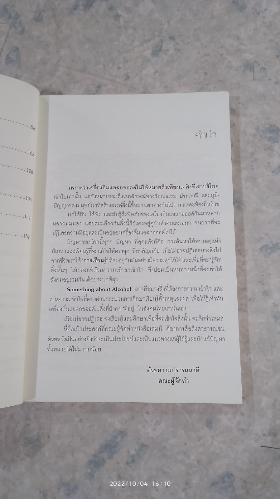 SOMETHING ABOUT ALCOHOL / อภิรดี จูฑะศร