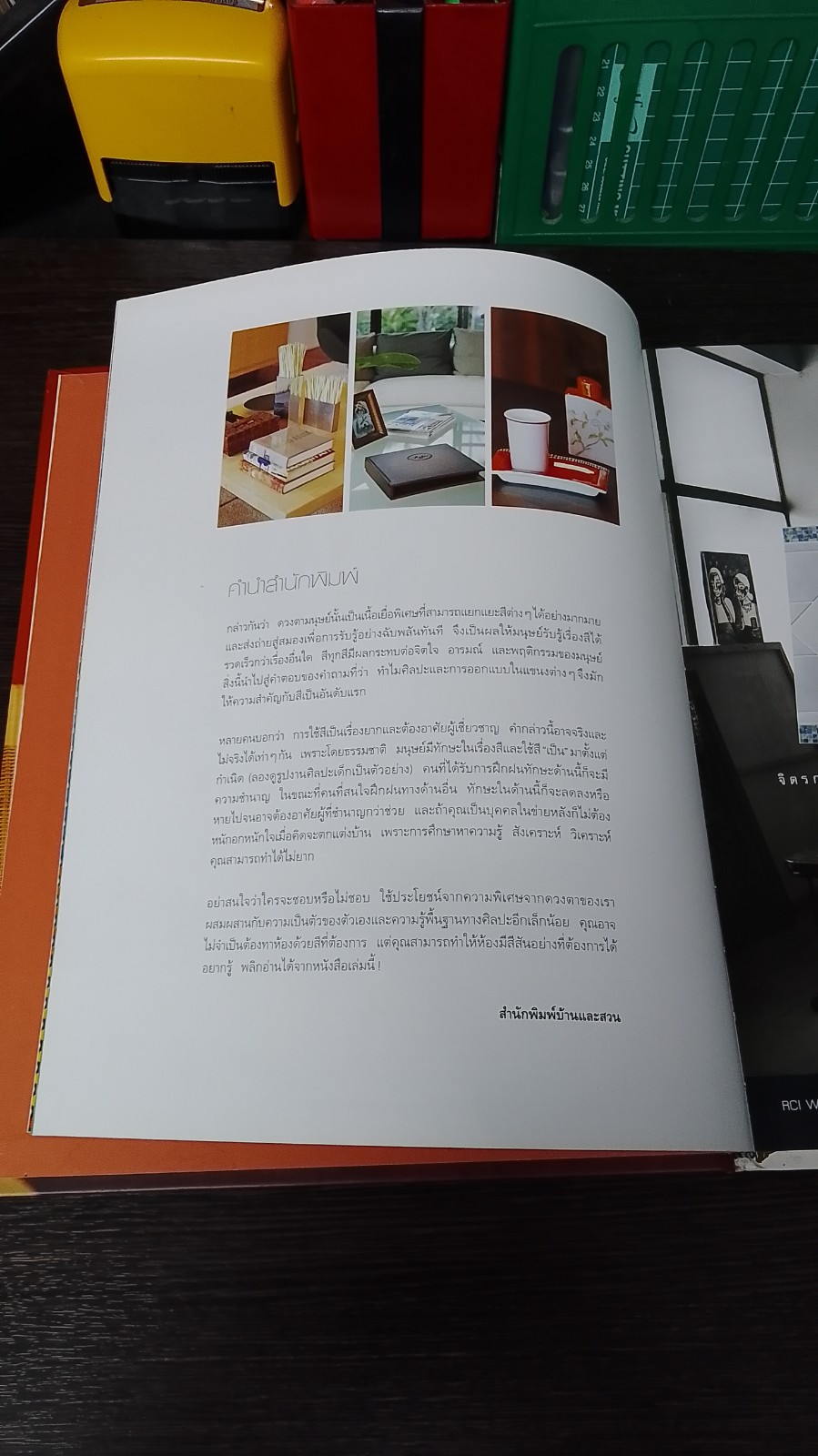 คู่มือการจัดและตกแต่ง : บ้านสีสด