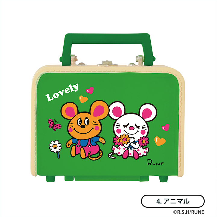 โมเดลกระเป๋าเดินทางวินเทจ Rune's Odekake Trunk Collection ด้านในมีกระจกเล็ก เปิดใส่ของได้นิดหน่อย ขนาด 4.5 x 3 x 2 ซม. มี 6 แบบให้เลือก