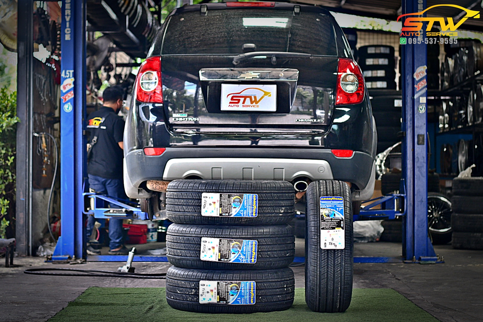 เปลี่ยนยาง CHEVROLET CAPTIVA GOODYEAR ASSURANCE MAXGUARD SUV 235/60R17 102H