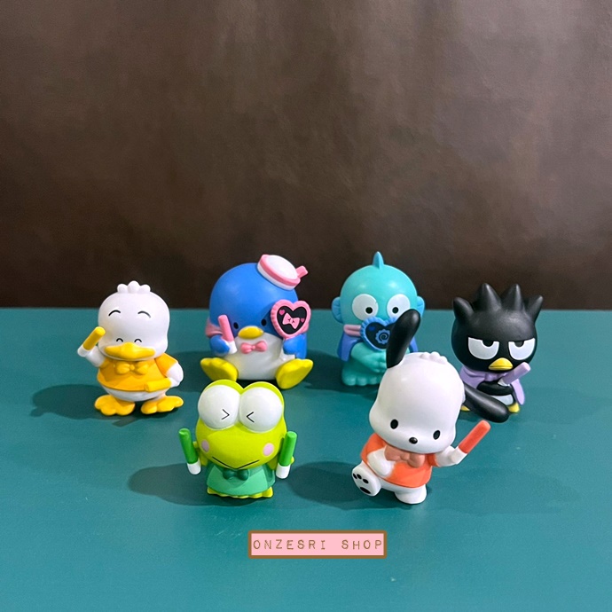 Sanrio Hapidanbui - Fun Fun Support Figure เป็นโมเดลตั้งโชว์ได้ ขนาดสูง 4 ซม. มี 6 แบบให้เลือก