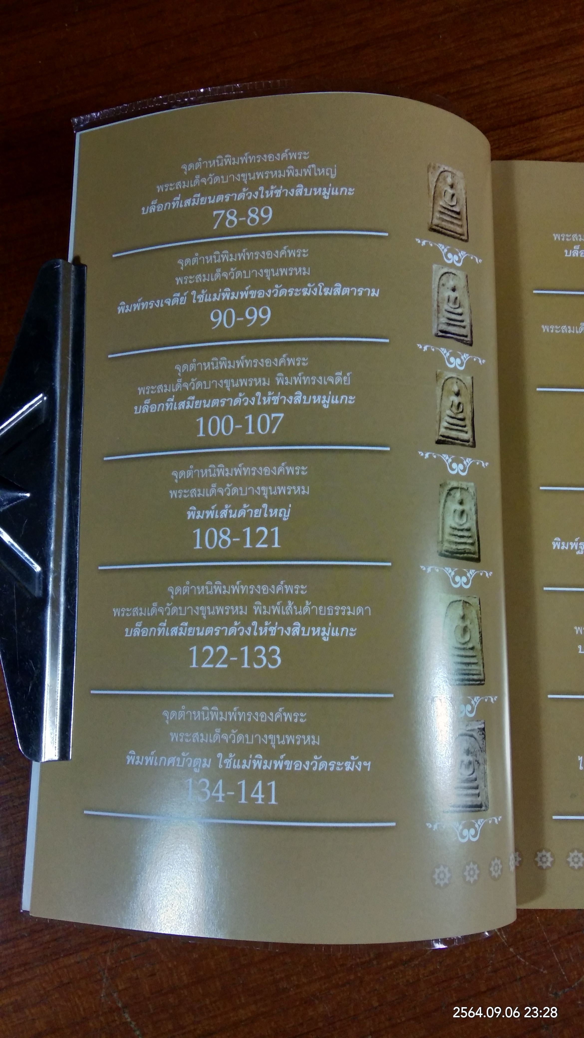 เบญจภาคี พระสมเด็จวัดบางขุนพรหม และ พระผงสุพรรณ / พิศาล เตชะวิภาค