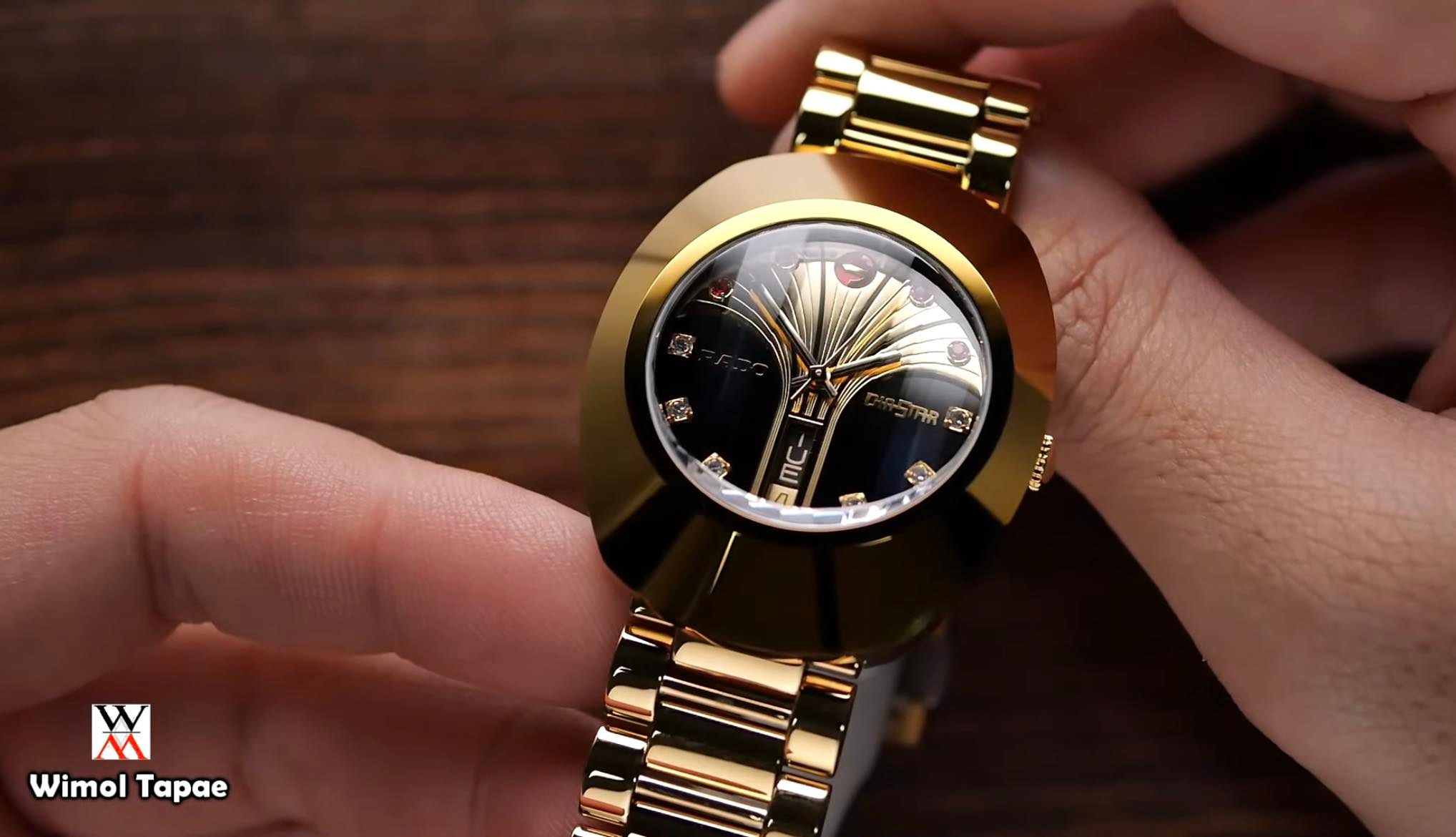 (เครื่องศูนย์ไทย 2 ปี) RADO Diastar Original Automatic R12413474 (หน้าปัดน้ำพุทอง สายหนา) Limited Edition