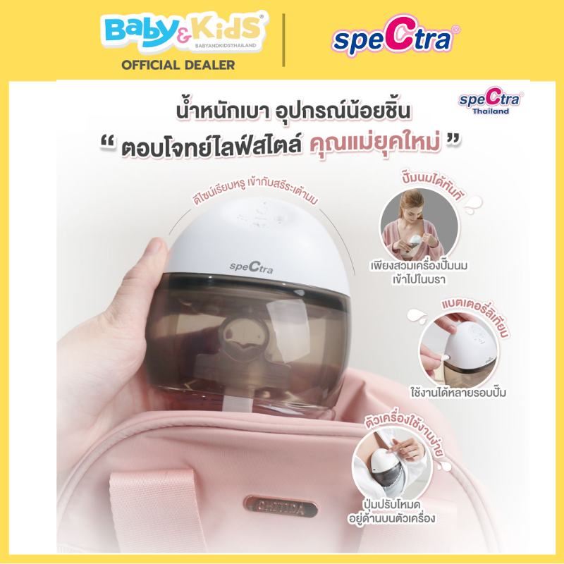 Spectra Wearable Breast Pump เครื่องปั๊มนมไฟฟ้าไร้สาย อิสระในการปั๊มนม (ปั๊มเดี่ยว)