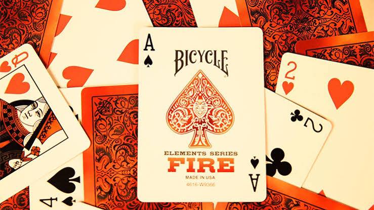 ขายไพ่ไบซิเคิล Fire Playing Cards Deck