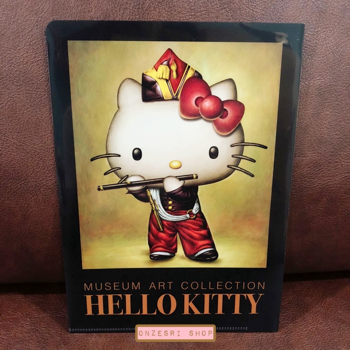 แฟ้มขนาด A5 Hello Kitty Museum Art Collection แบบภาพเขียน The Fifer / Manet ด้านในเป็นช่อง Pocket ใส่ของได้ทางซ้าย-ขวา ลายสวย ขนาด 21 x 14.8 ซม.