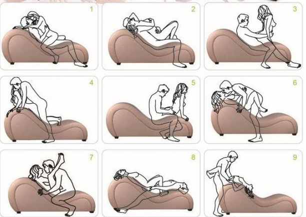 โซฟาคู่รัก รุ่น Sex sofa ขนาด 160x45x62 ซม. หุ้มหนังPu สีน้ำตาล