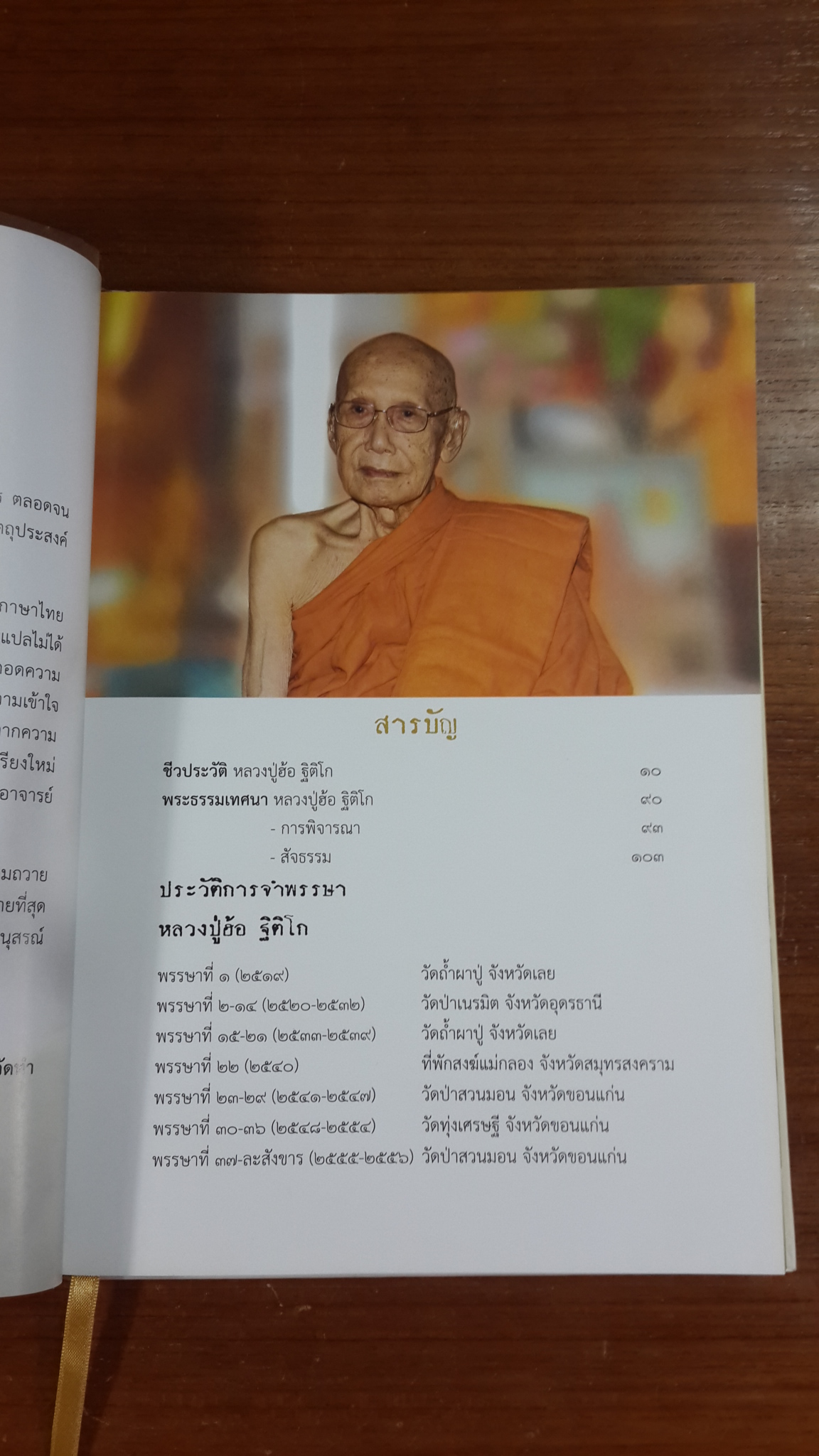 หนังสืออนุสรณ์ หลวงปู่ฮ้อ ฐิติโก วัดป่าสวนมอน จ.ขอนแก่น