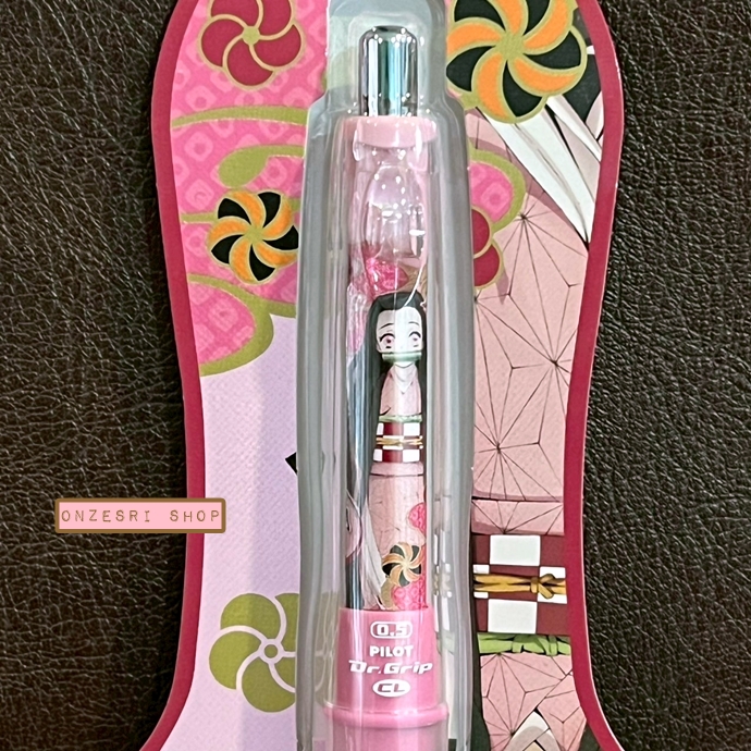 ดินสอกดเขย่าไส้ Dr.Grip PlayBorder ลาย ดาบพิฆาตอสูร (Demon Slayer: Kimetsu no Yaiba) แบบ Nezuko สีชมพู หัว 0.5
