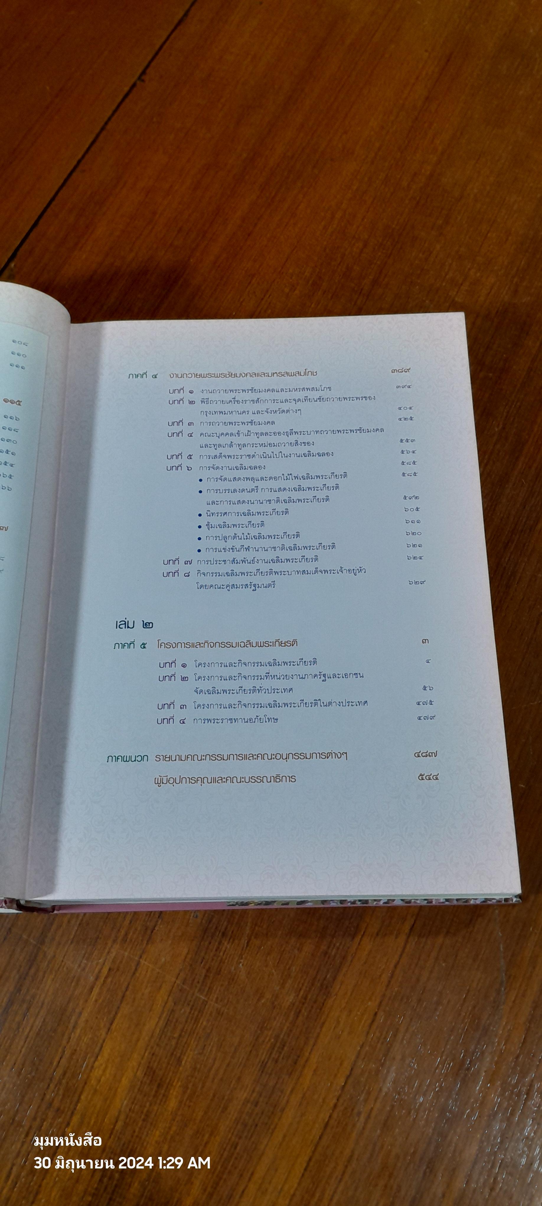 จดหมายเหตุเฉลิมพระเกียรติ พระบาทสมเด็จพระปรมินทรมหาภูมิพลอดุลยเดช เนื่องในโอกาสมหามงคลเฉลิมพระชนมพรรษา ๘๐ พรรษา ๕ ธันวาคม ๒๕๕๐ เล่ม ๑-๒
