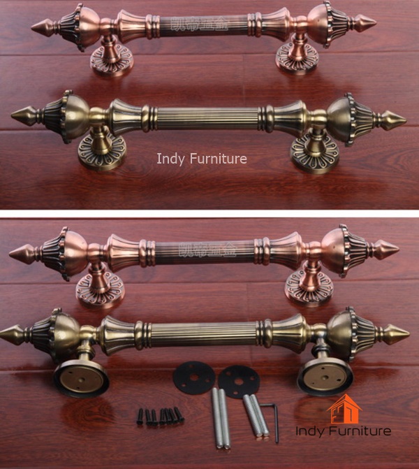 มือจับประตู รุ่น Brass สีทองเหลือง ยาว 27 ซม.จำนวน 1 คู่