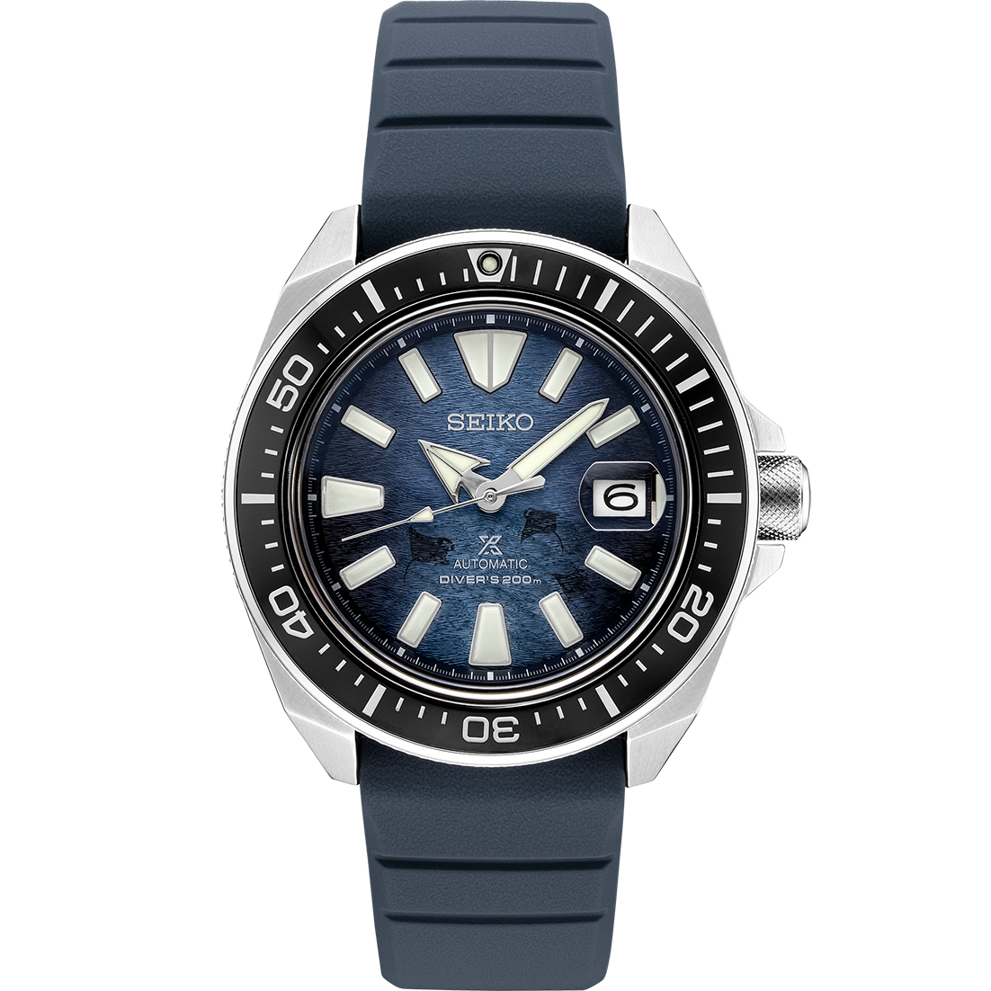 (ประกันศูนย์ไทย) Seiko King SAMURAI กระเบนกลางคืน Special Edition รุ่น SRPF79K1