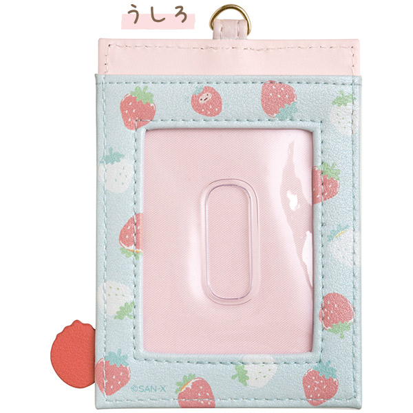 Pass Case ที่ใส่บัตรลาย Sumikko Gurashi Strawberry Fair ขนาด 11 x 7.5 ซม.