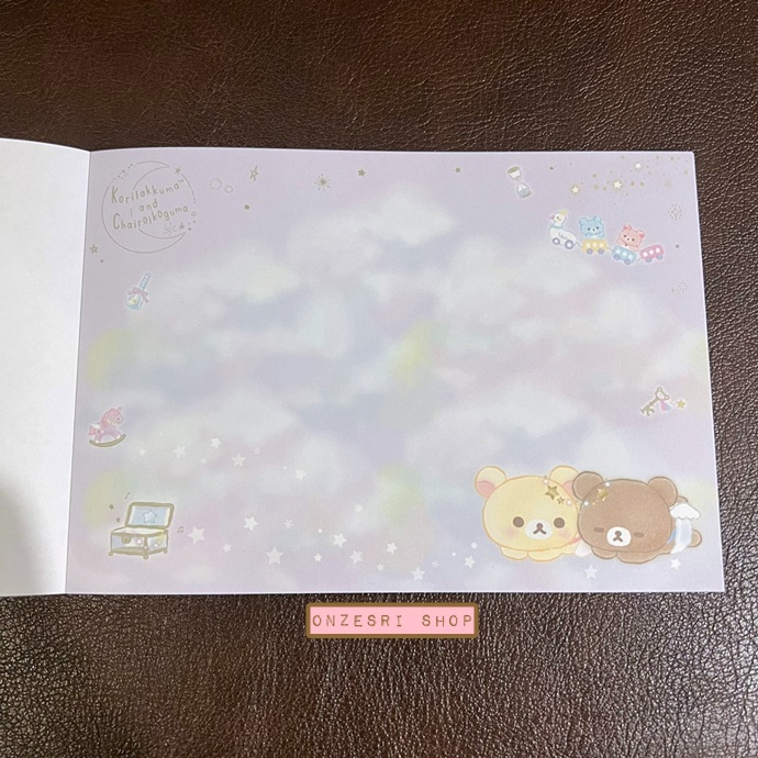 สมุดฉีก Rilakkuma Fluffy Angel Collection แบบสีขาว ขนาด 14.8 x 10.5 ซม. มี 4 ลาย รวม 100 แผ่น