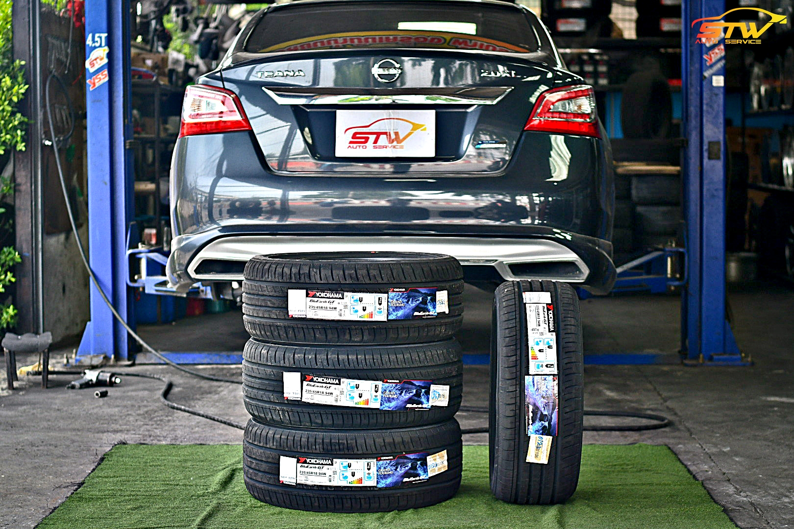 ยาง YOKOHAMA BluEarth-GT AE51 235/45R18 94W ติดตั้งใส่ NISSAN TEANA