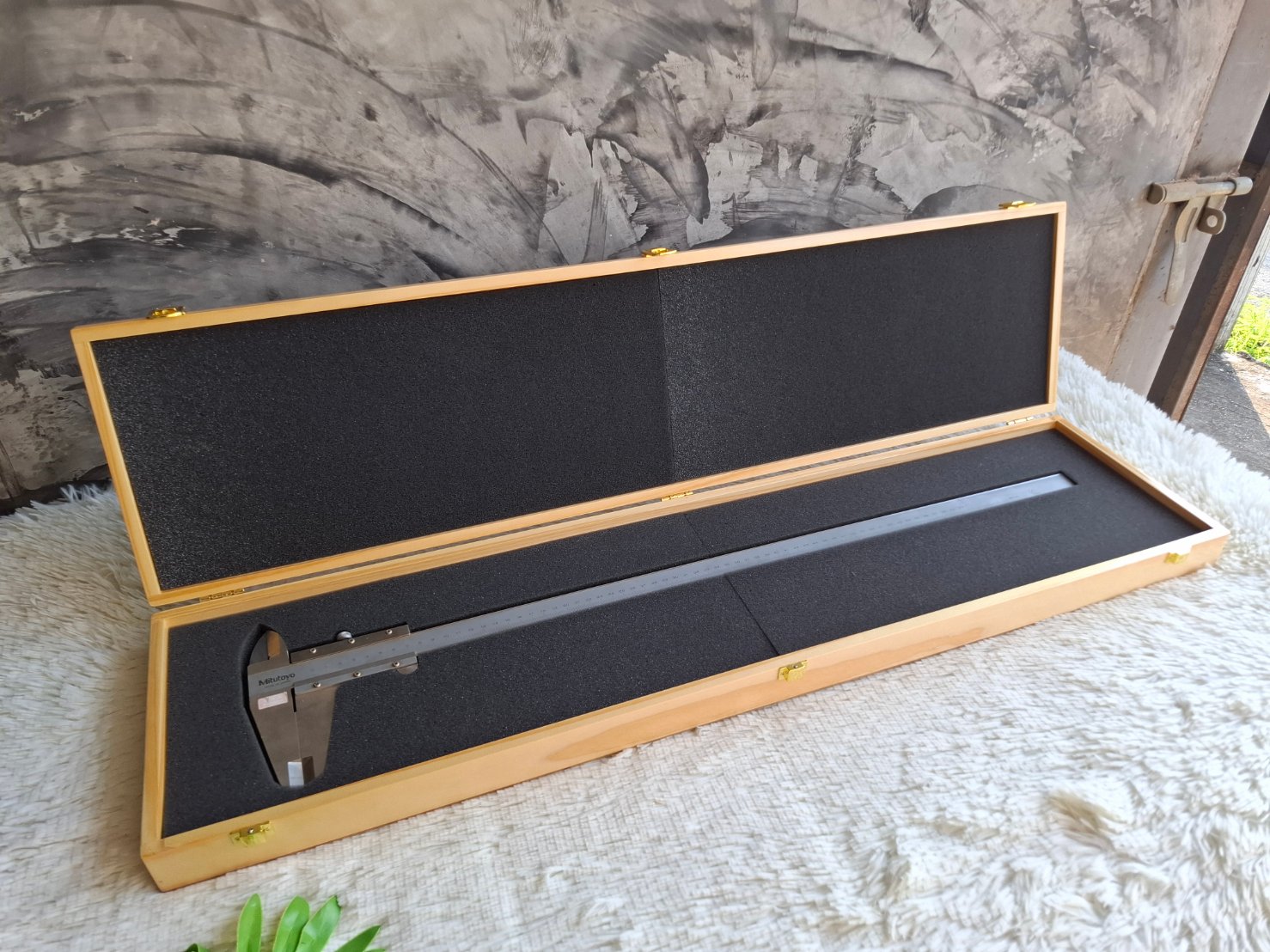 กล่องไม้เก็บเวอร์เนียร์ (ขนาดใหญ่)