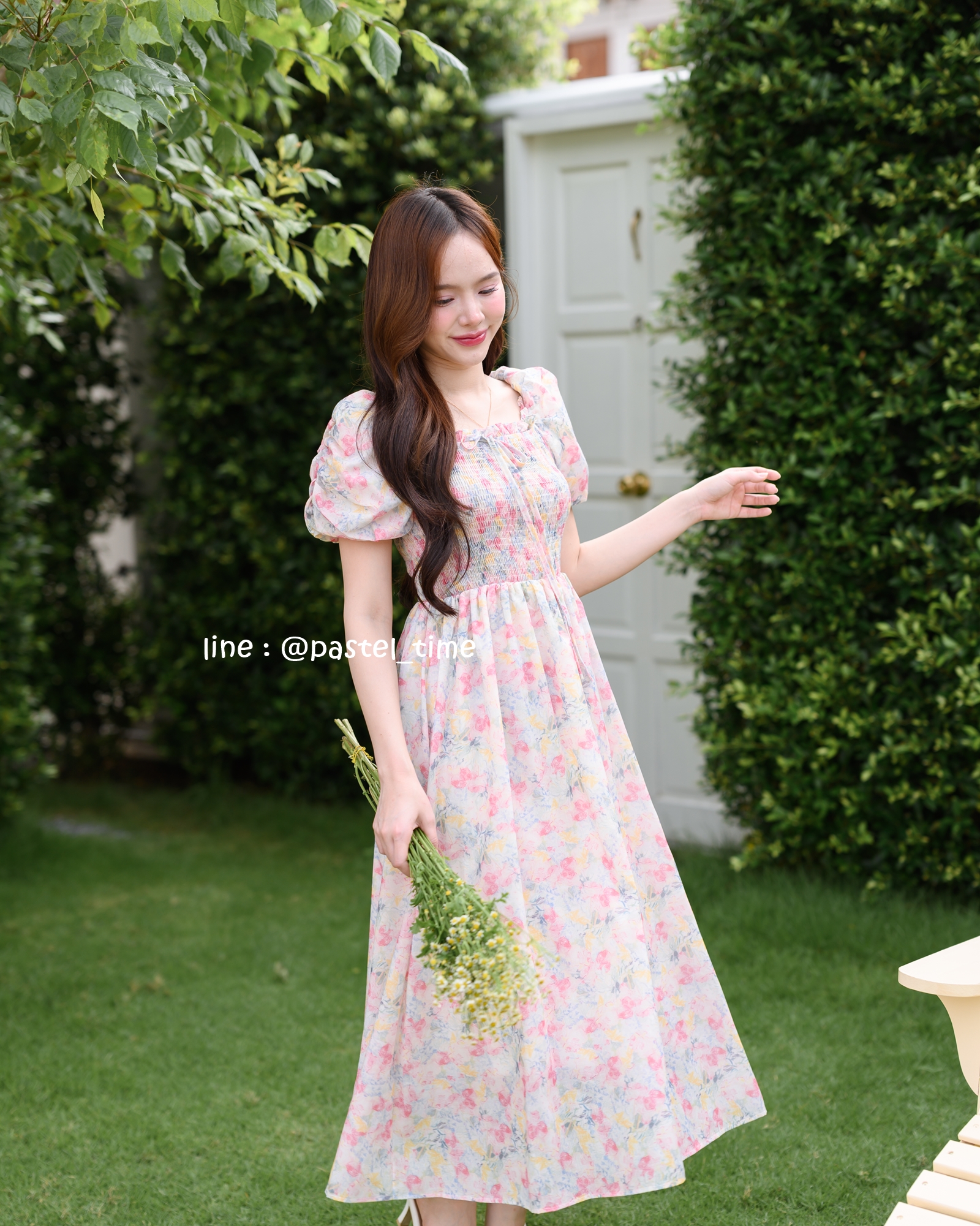 Fiore Smock Midi Dress