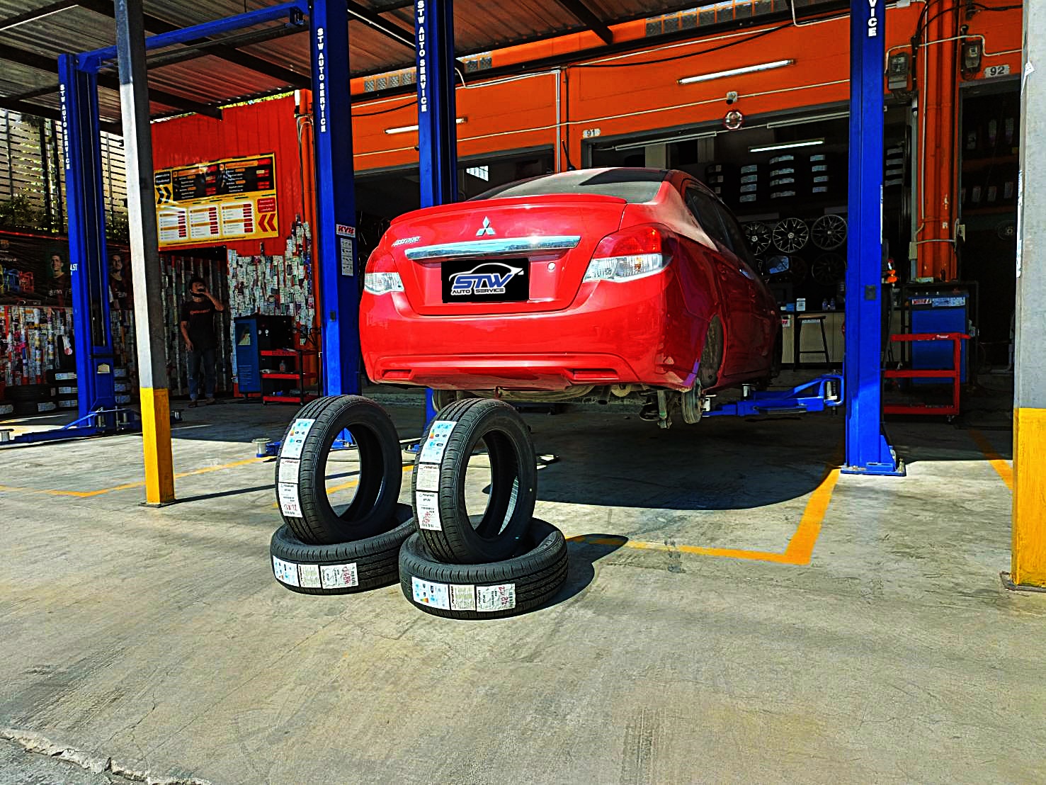 ยาง FIRENZA ST-06 185/60R15 84H ติดตั้งใส่ MITSUBISHI ATTRAGE