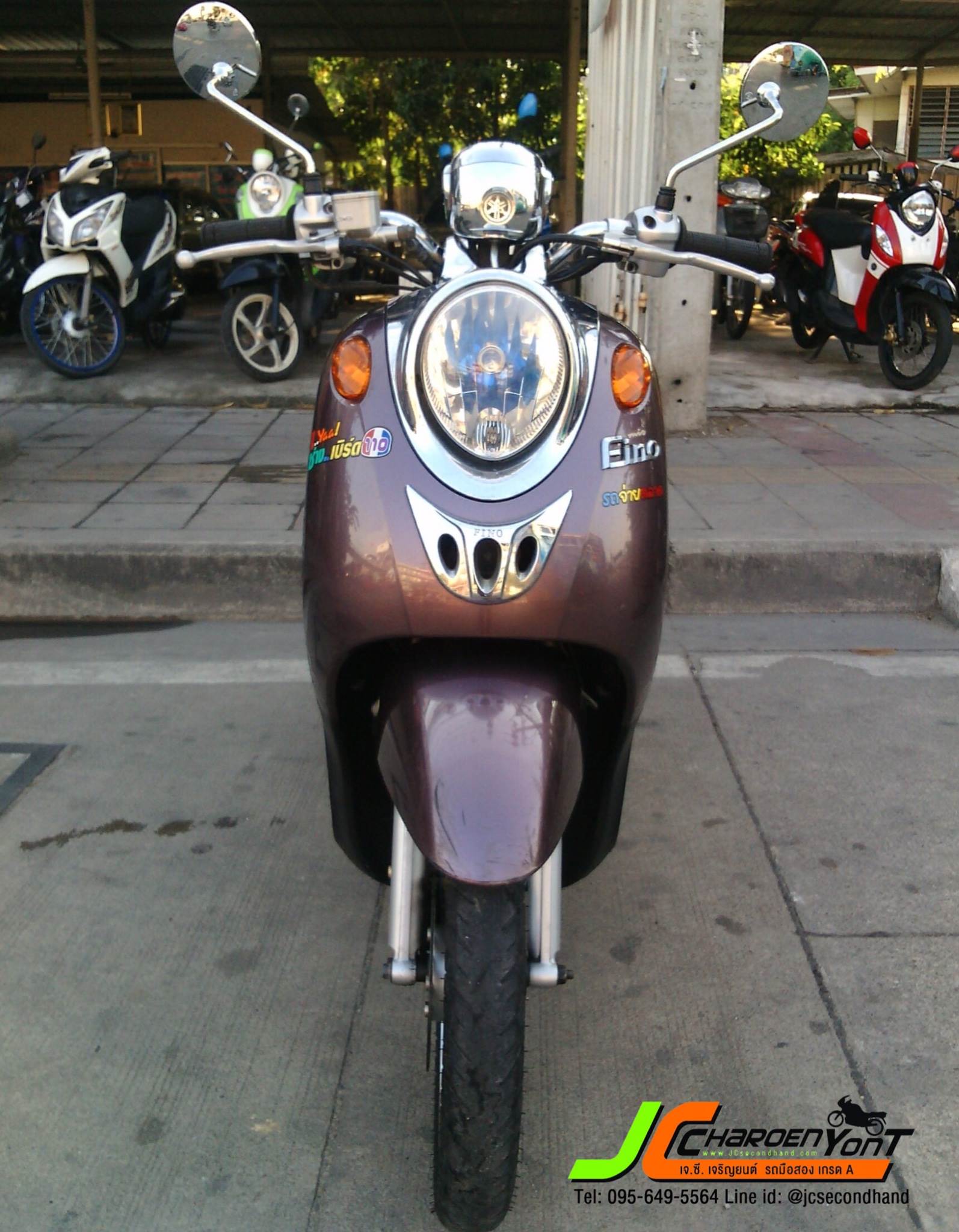 รถบ้านเทิร์นมาใหม่ๆ เลยครับ Yamaha Fino รถปี54 หัวเงา