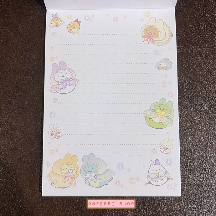 สมุดฉีก Sumikko Gurashi Sumikko Gurashi Rabbit's Mysterious Charm สีม่วง ขนาด 14.8 x 10.5 ซม. มี 4 ลาย รวม 100 แผ่น